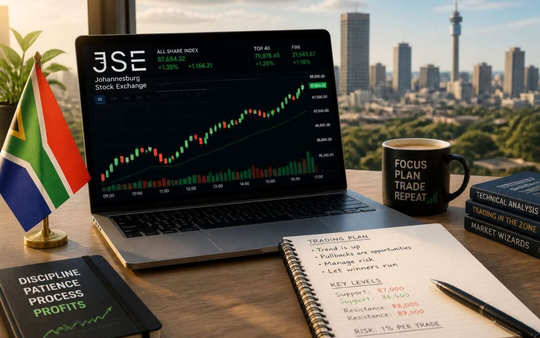 Learn to trade shares South Africa and grow your portfolio.